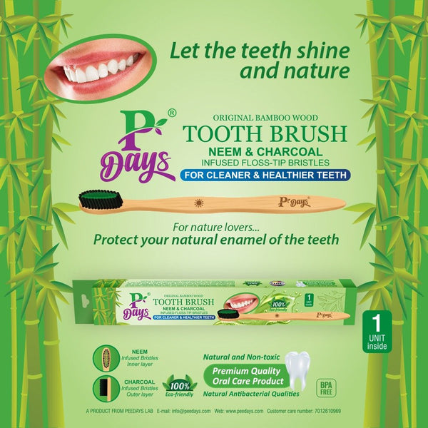 P-DAYS Herbal Bamboo Tooth Brush