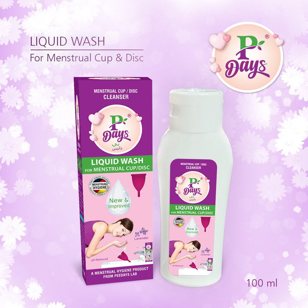 P-DAYS Liquid Wash For Menstrual Cups (100ml bottle)